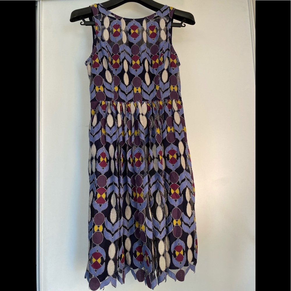 Purple Pattern Maeve A-Line Dress